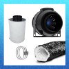 Pack Silent - Extracteur M 150mm 550m3/h - Filtre à charbon ProActiv 150mm 840m3/h
