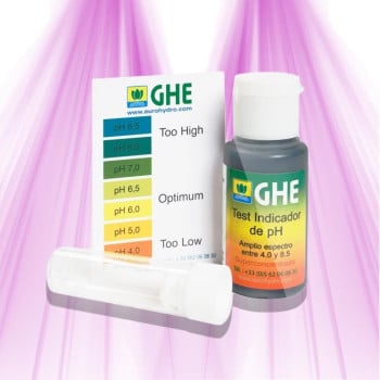 Testeur manuel de pH pour la culture en intérieur - GHE - Pour 200 tests Terre/Hydroponie