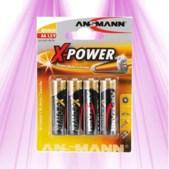 4 PILES - AA (LR6) - X-POWER - ANSMANN