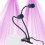 Support pince double flexible pour ampoules horticole LED avec douille E27 - Noir ou Blanc/Alu