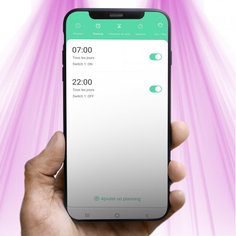 Prise connectée WIFI avec contrôle de la consommation - Compatible LED 16A Domiz - 3