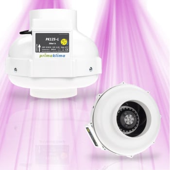Extracteur Prima Klima 125mm - 360m3/h - 1 Vitesse
