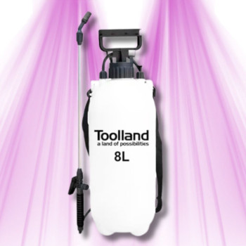 ulvérisateur de Jardinage Extérieur 8 litres TOOLLAND - Pression Préalable, Lance Ajustable