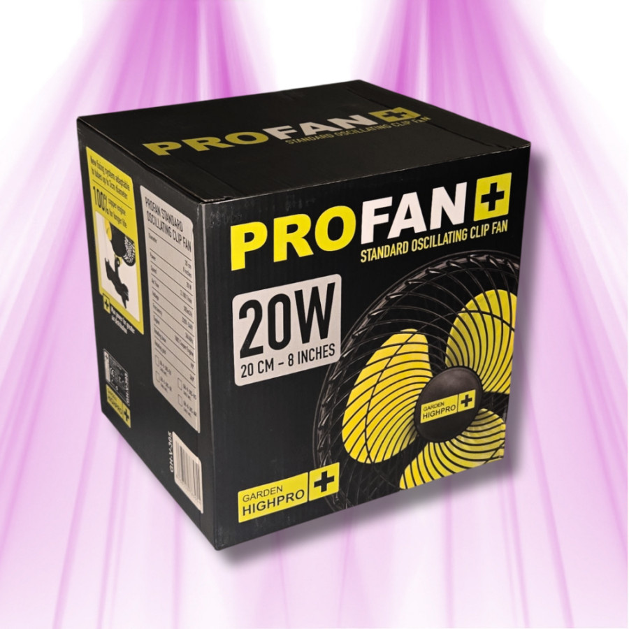 Ventilateur Oscillant à pince - 20W - 20cm - Garden HighPro