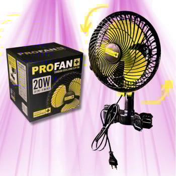 Ventilateur Oscillant à pince - 20W - 20cm - Garden HighPro