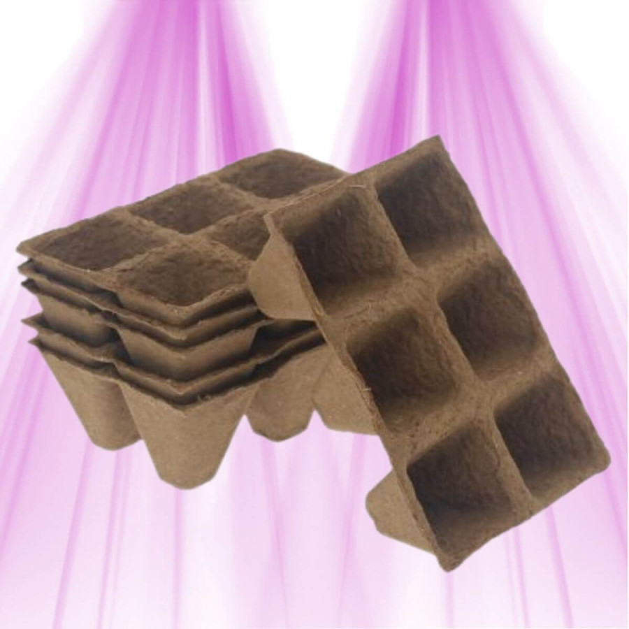 Pots Carrés Biodégradables en Fibre de Coco 5cm – Lot de 36 pour Germination et Bouturage