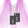 Cadenas à combinaison en acier flexible - Lot de 2