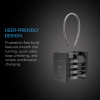 Cadenas à combinaison en acier flexible - Lot de 2