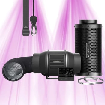 Kit de filtration PRO 150 mm - Extracteur d'air avec Controleur Intelligent & Filtre à Charbon pour Grow Tent - AC Infinity 