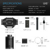 Kit de filtration 100 mm avec Extracteur d'air Silencieux, Filtre à Charbon et Gaine - AC-FKS4 - AC INFINITY