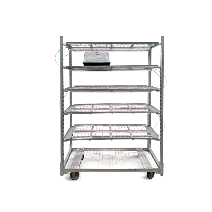 Chariot de propagation complet - LED pour semis et clones - VDL - système professionnel zinc galvanisé