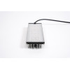 Lampe LED SANlight Stixx 50 50W pour culture indoor, module allumé, dissipateur et connexion cablée noir sur fond blanc.