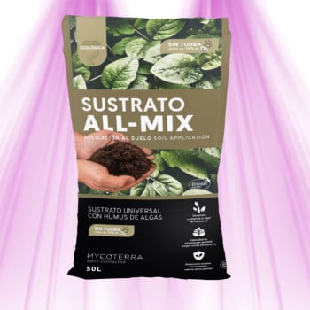 Substrat Sans Tourbe All-Mix 50 L - Mycoterra - Croissance et Floraison Optimales pour plantes vertes