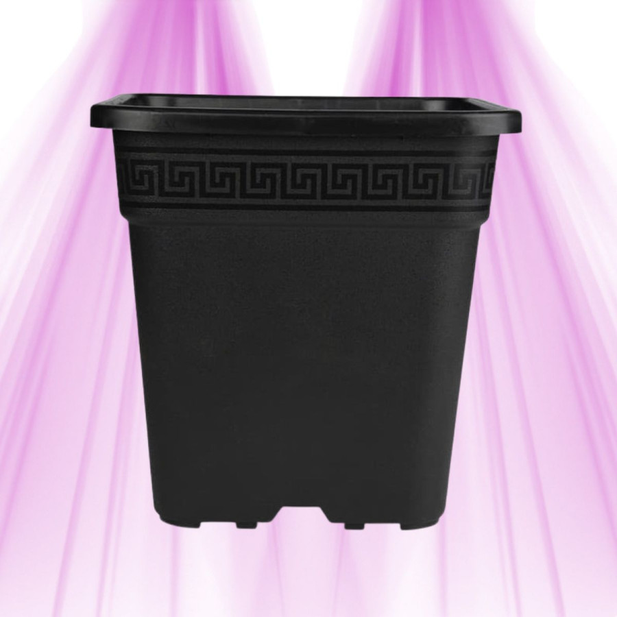 Pot de culture carré noir 25L – Contenant robuste pour culture intérieure et extérieure