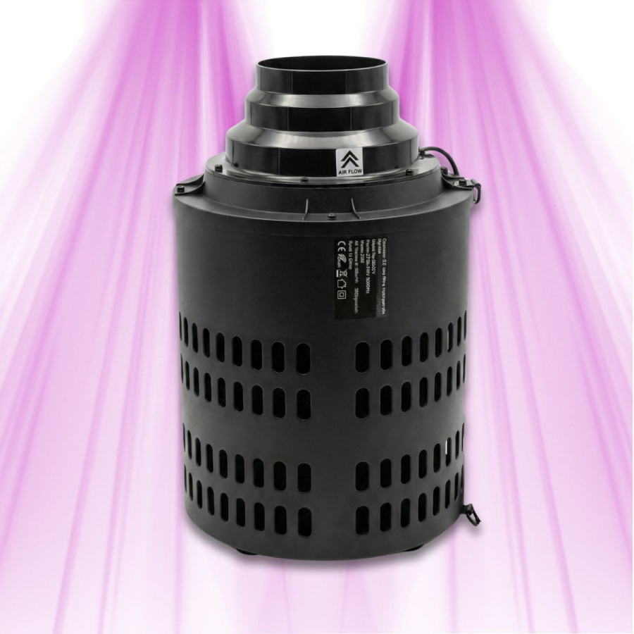 Kit AllInOne CYCLONE – Extracteur d’air EC + Filtre à charbon intégré – 550 m³/h – 24 W