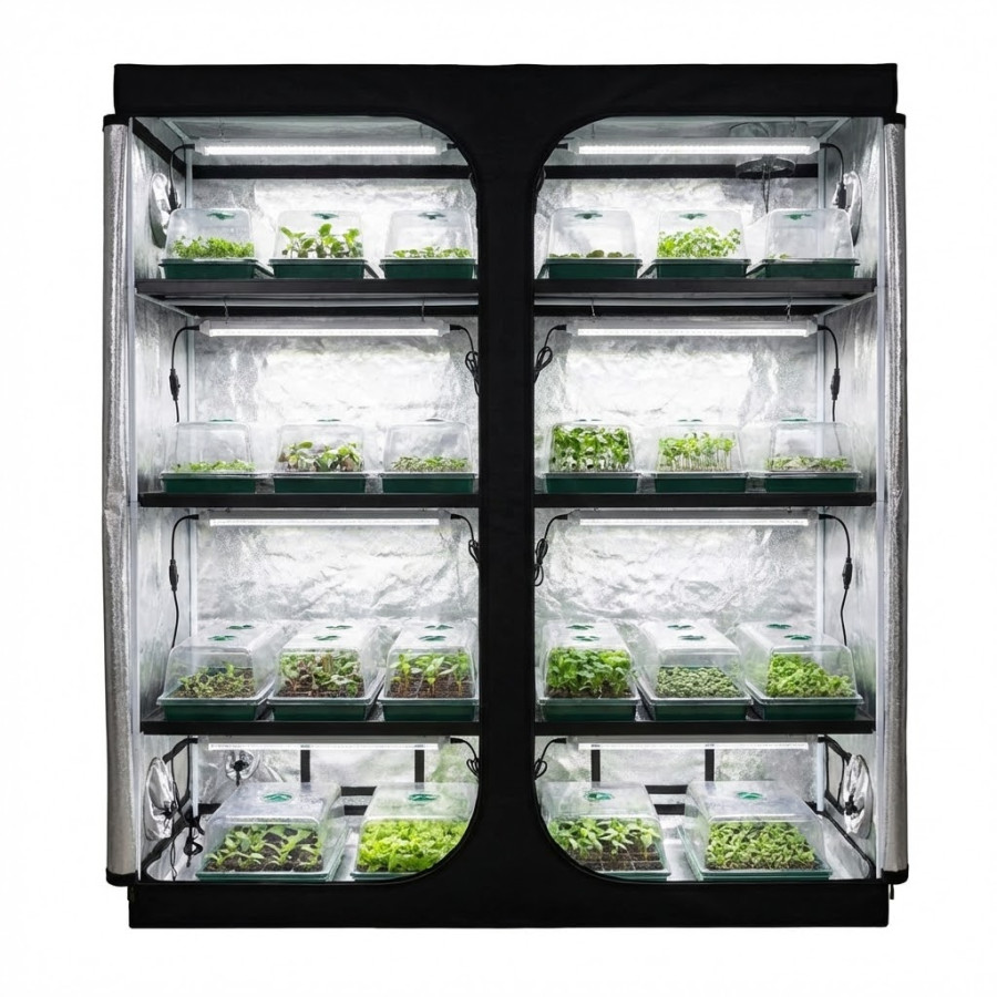 Tubes LEDs 60cm / 120cm pour semis, boutures et jeunes plantes - V2 - Couverture parfaite - Plug & Play