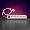 Multiprise avec 5 prises - Câble 1m - Interrupteur - MAX 3500W
