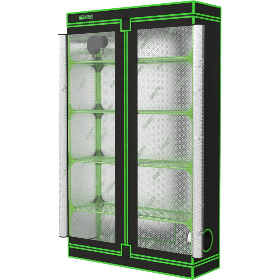 Dark Box Invernadero Propagator – Tente étagère Culture Indoor Haute Isolation