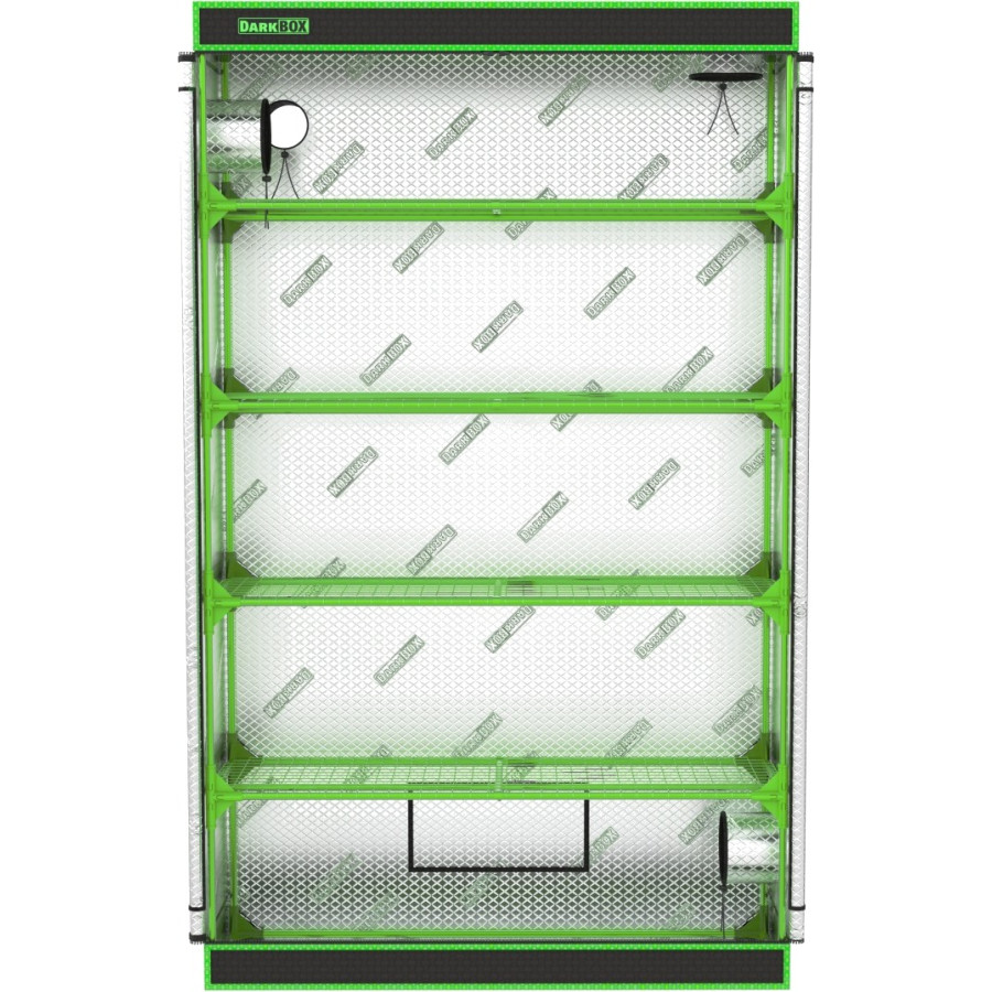 Dark Box Invernadero Propagator – Tente étagère Culture Indoor Haute Isolation