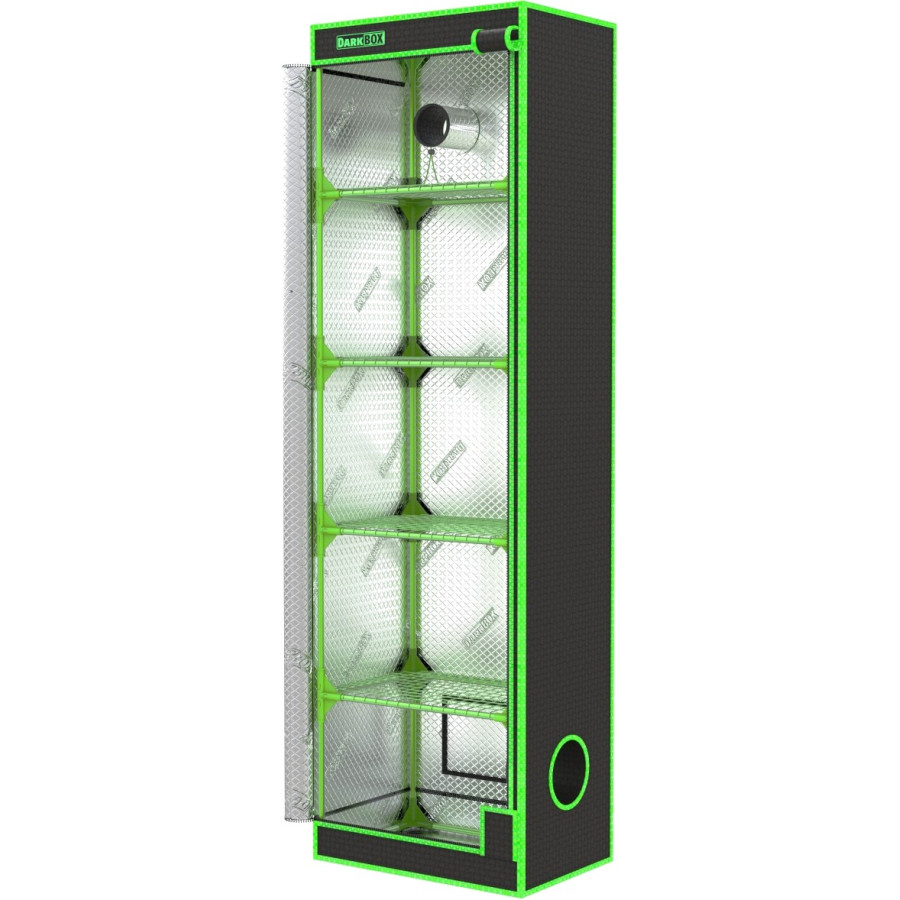 Dark Box Invernadero Propagator – Tente étagère Culture Indoor Haute Isolation