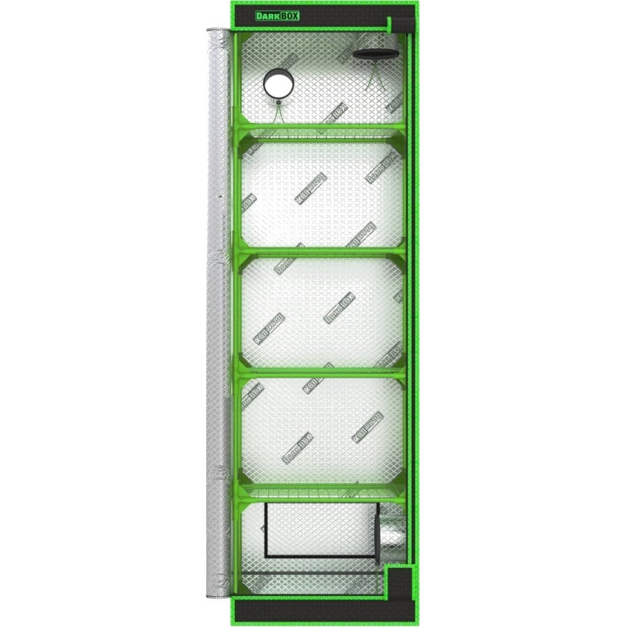 Dark Box Invernadero Propagator – Tente étagère Culture Indoor Haute Isolation