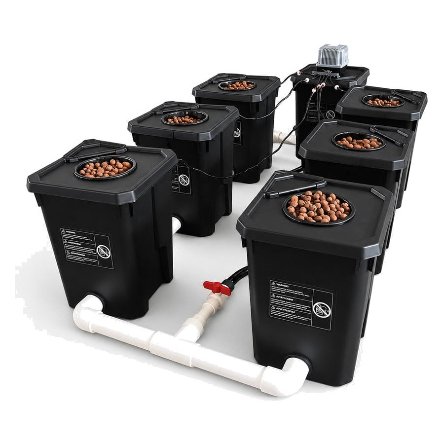 Système Hydroponique RDWC 6 Pots 27L – Recirculation & Oxygénation Racinaire