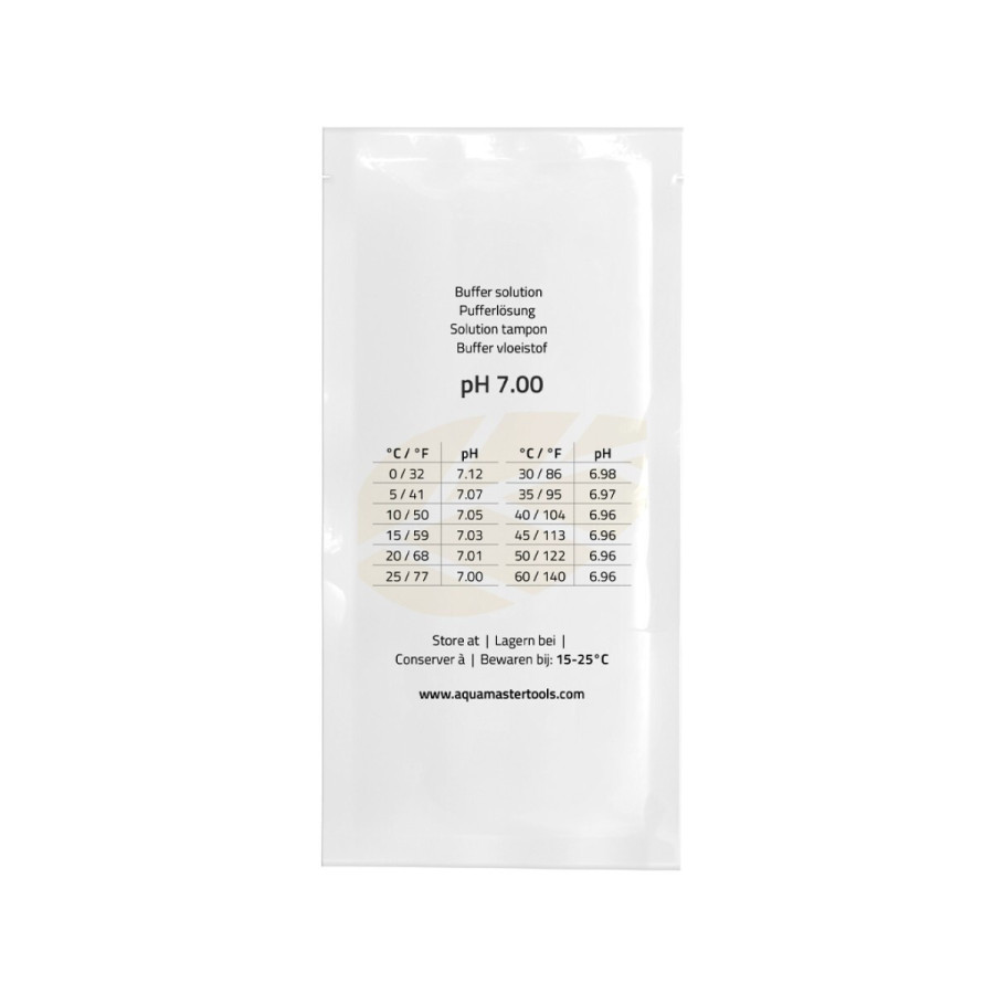 Solution d’étalonnage pH 7,00 Aqua Master Tools — 25 sachets de 20 ml — détail