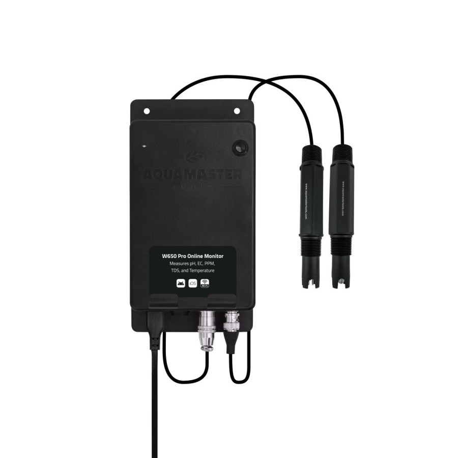W650 Pro Inline Aqua Master Tools — moniteur connecté pH et EC — détail