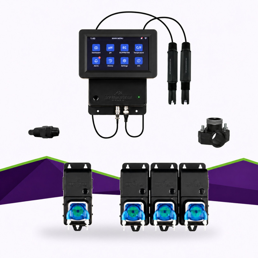 Kit C800 Pro Inline Aqua Master Tools — pH + 3 nutriments — vue principale
