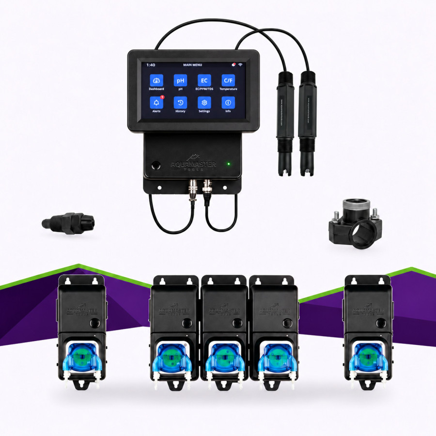 Kit C800 Pro Inline Aqua Master Tools — pH + 4 nutriments — vue principale