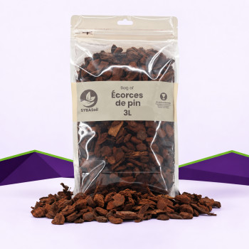 Écorces de pin SybaSoil — composant pour orchidées et épiphytes, 3 L