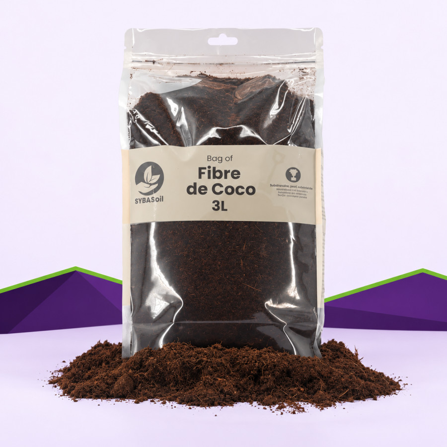 Fibre de coco SybaSoil — base pour mélanges de culture, 3 L