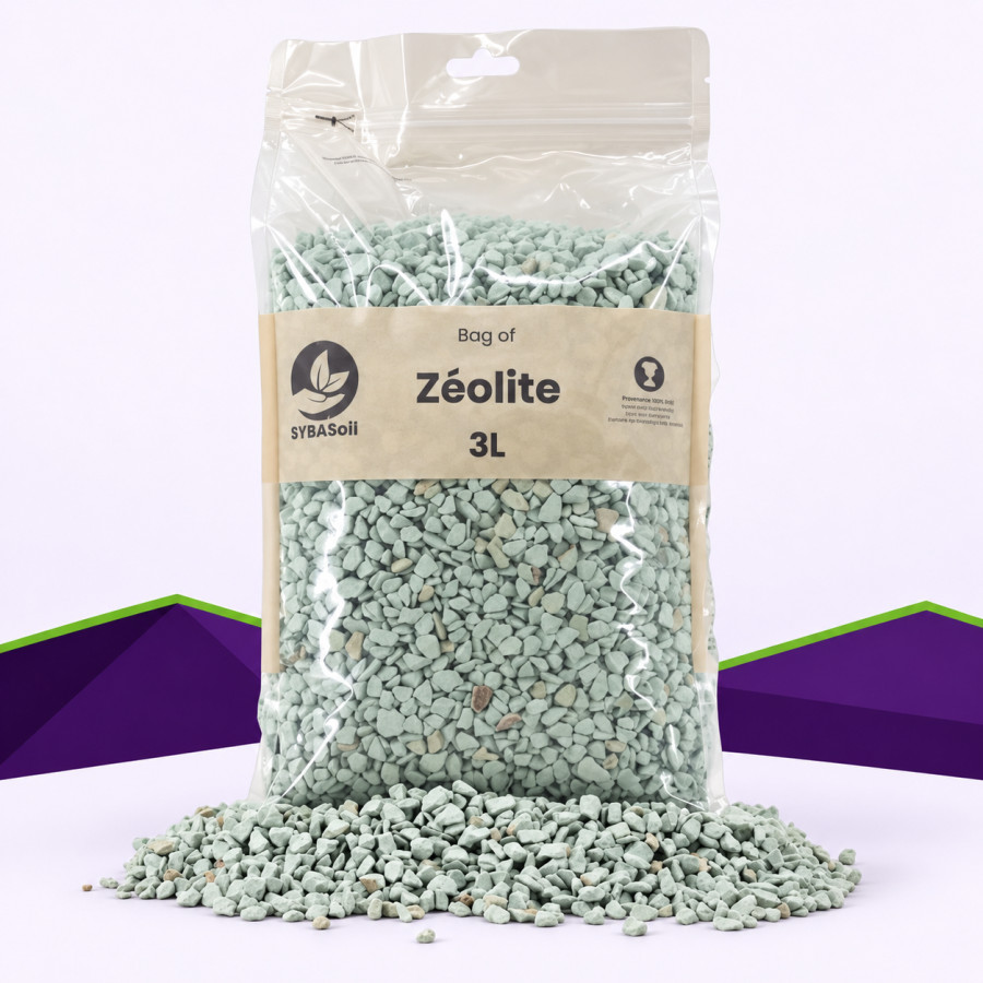 Zéolite SybaSoil — composant minéral pour eau et nutriments, 3 L