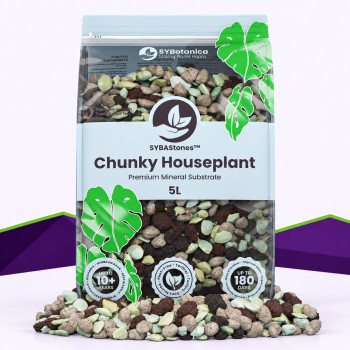 Chunky Houseplant Mineral Mix SybaSoil &mdash; substrat min&eacute;ral gros calibre, 5 L — SybaSoil