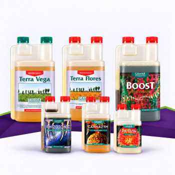 Pack CANNA Terra complet &mdash; nutrition min&eacute;rale en terreau — CANNA
