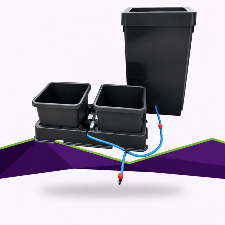Kit AutoPot Easy2Grow — 2 pots de 8,5 L, réservoir 47 L — 9 mm