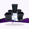 Kit AutoPot — 4 pots de 15 L, réservoir 47 L — 9 mm