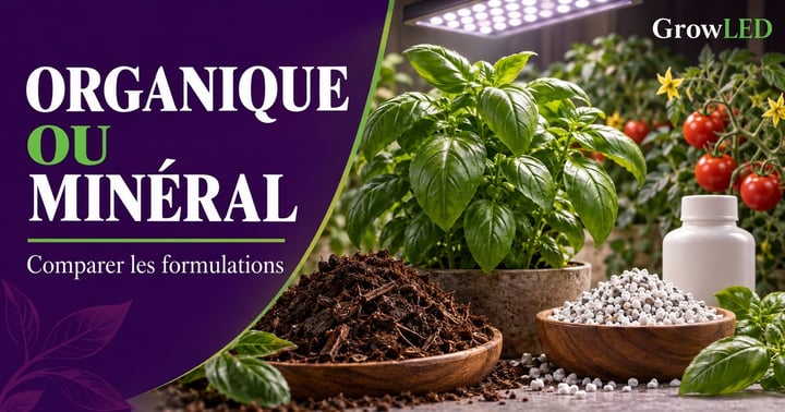 Engrais organique, minéral ou organo-minéral : comment comparer ?