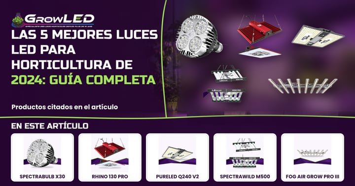 Las 5 mejores luces LED para horticultura de 2024: guía completa