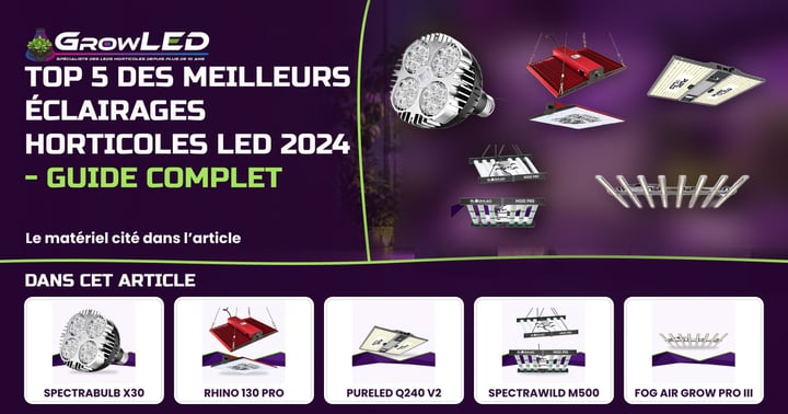 Top 5 des meilleurs éclairages horticoles LED 2024 - Guide complet