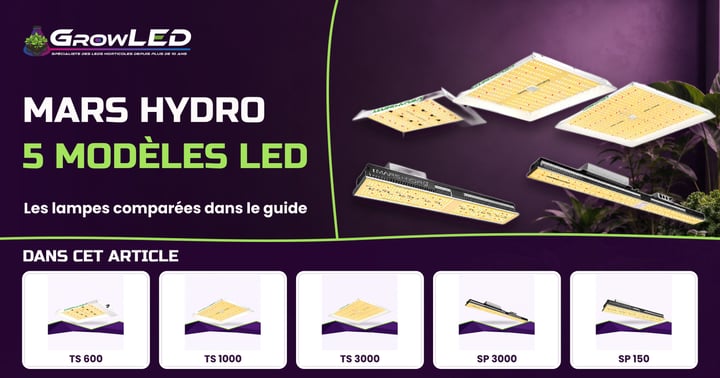 Comparatif des modèles Mars Hydro : Trouvez la lampe parfaite pour votre espace de culture