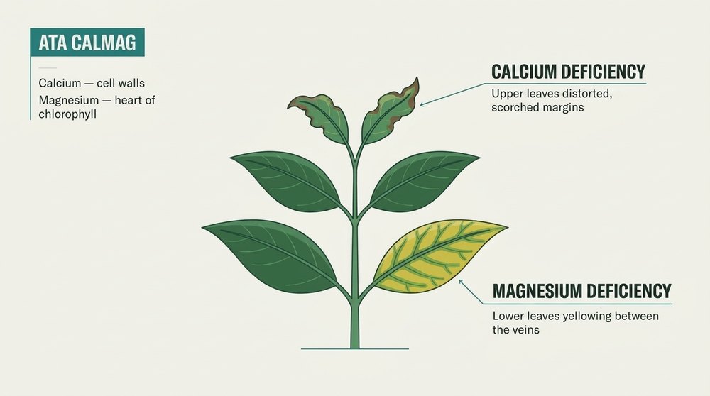 calcium magnesium deficiency diagram ATA CalMag Atami