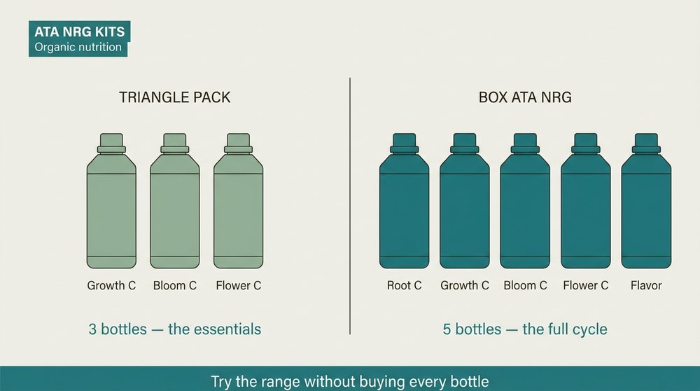 ATA NRG kits diagram Triangle Pack and Box Atami