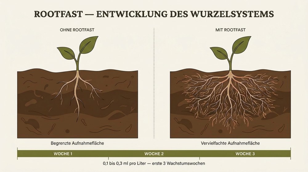 Schema Wurzelentwicklung RootFast Atami