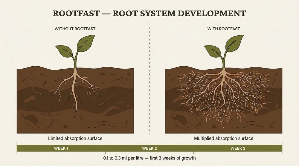 RootFast Atami root development diagram