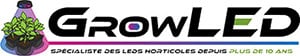 logo growled led horticole growshop leader culture plantes materiel