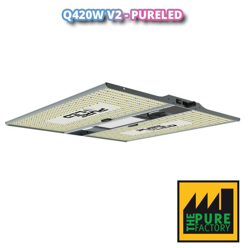 pureled q420 lampe horticole led cluture de plantes interieur croissance et floraison