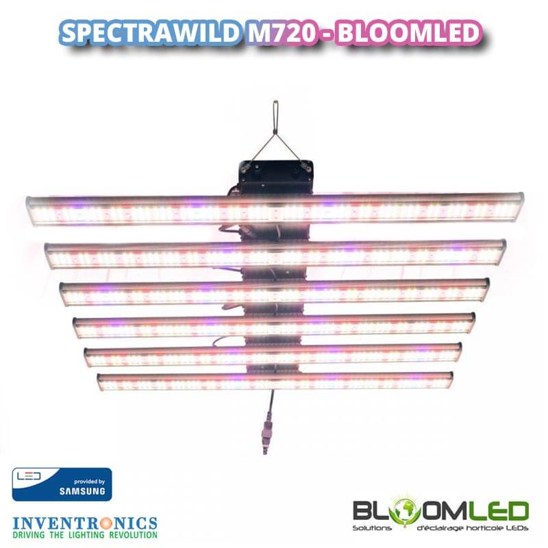 SpectraWILD M720 - Lampe horticoLED led pour culture superficie de 120cm x 120cm a 150cm x 150cm avec uv et infrarouges