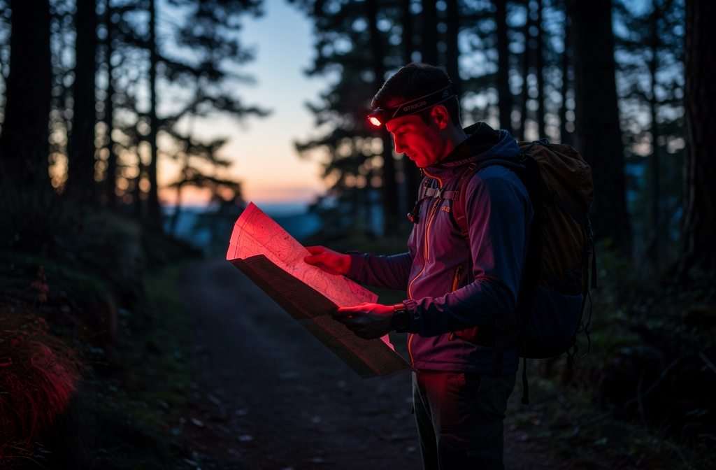 À quoi sert la lumière rouge d'une lampe frontale ?