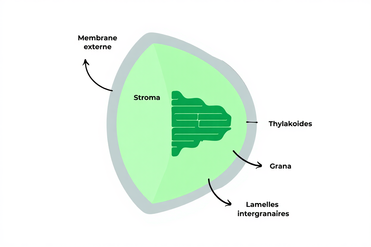 Schéma photosynthèse terminale : phases et production de matière